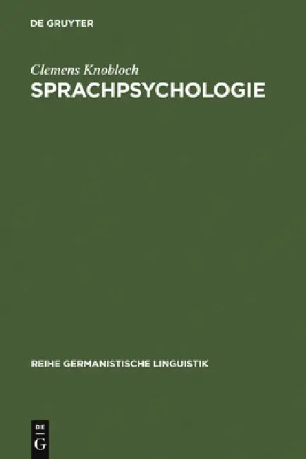 Sprachpsychologie (English, Clemens Knobloch)