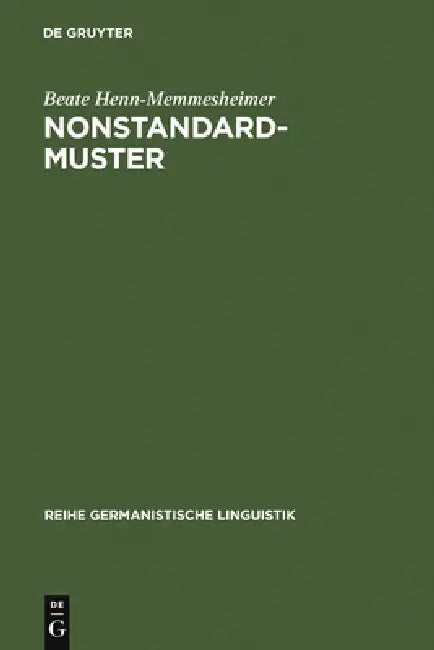 Nonstandardmuster (English, Beate Henn-Memmesheimer)