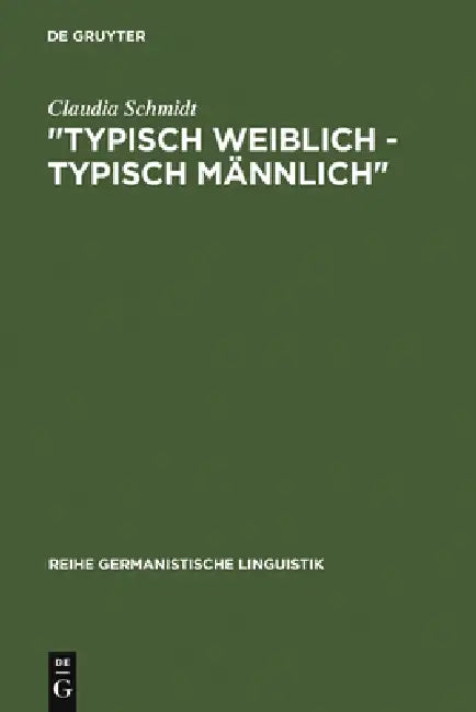 "Typisch weiblich - typisch männlich" (English, Claudia Schmidt)