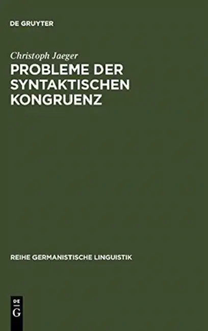 Probleme der syntaktischen Kongruenz (English, Christoph Jaeger)
