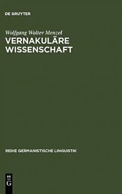 Vernakuläre Wissenschaft (English, Wolfgang Walter Menzel)