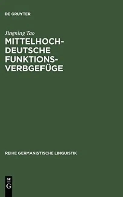 Mittelhochdeutsche Funktionsverbgefüge (English, Jingning Tao)
