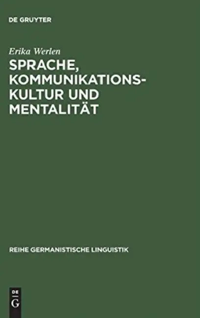 Sprache, Kommunikationskultur und Mentalität (English, Erika Werlen)