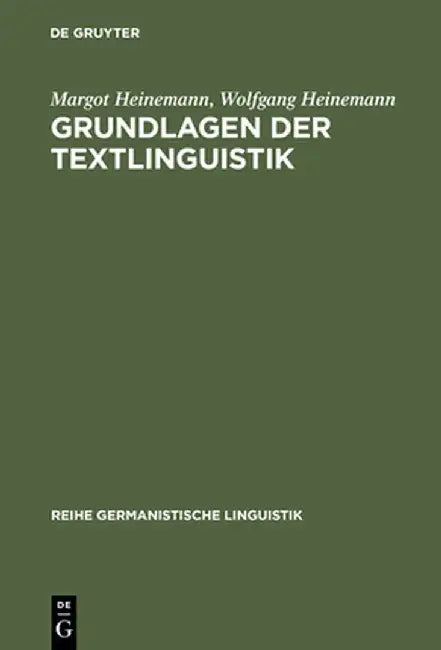 Grundlagen Der Textlinguistik (English, Margot Heinemann)