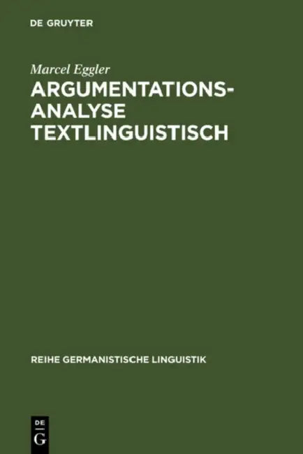 Argumentationsanalyse textlinguistisch (English, Marcel Eggler)