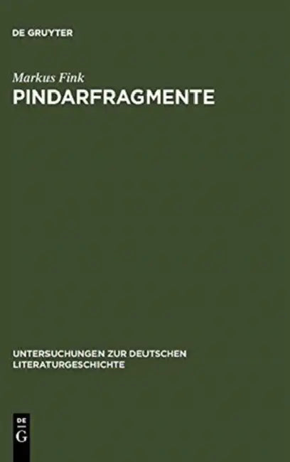 Pindarfragmente (English, Markus Fink)