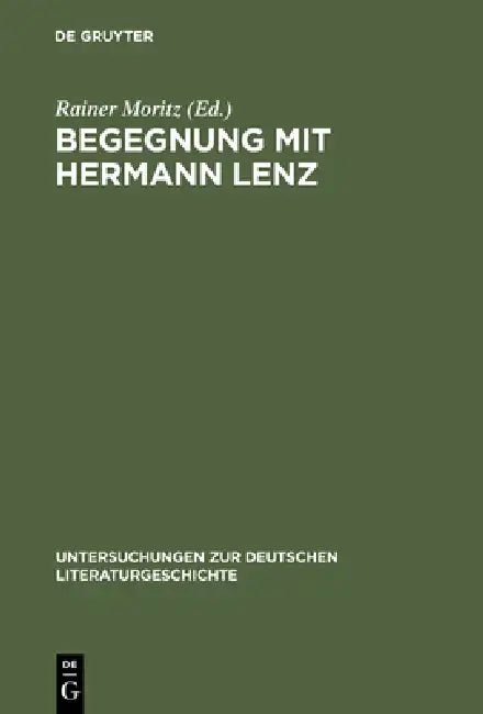 Begegnung mit Hermann Lenz (English, Rainer Moritz)
