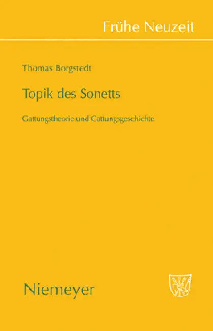 Topik des Sonetts (English, Thomas Borgstedt)