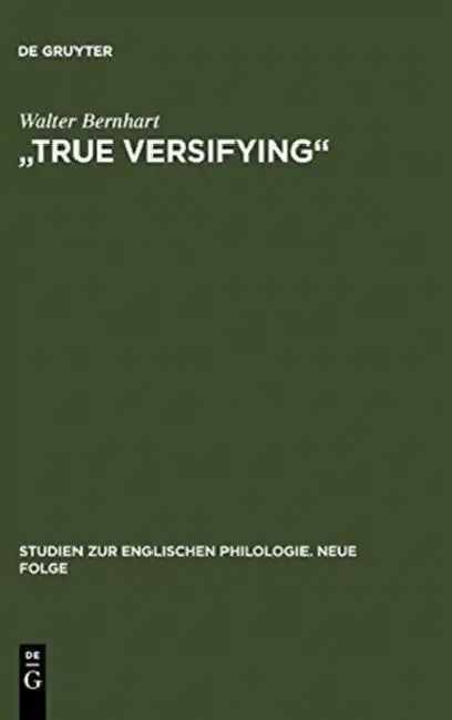 "True Versifying" (English, Walter Bernhart)