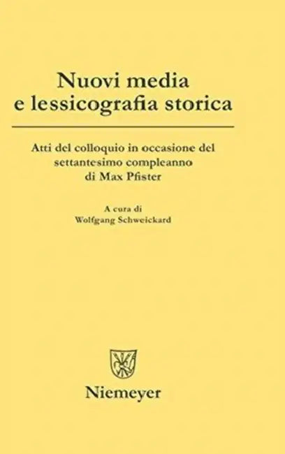 Nuovi media e lessicografia storica (English, Wolfgang Schweickard)