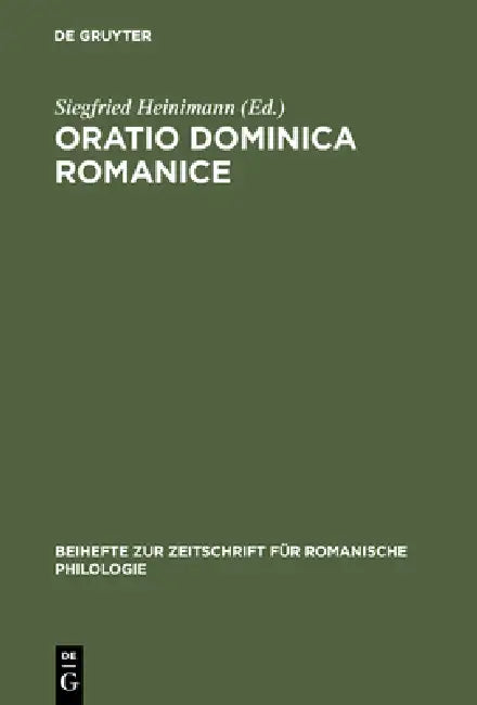 Oratio Dominica Romanice (English, Siegfried Heinimann)