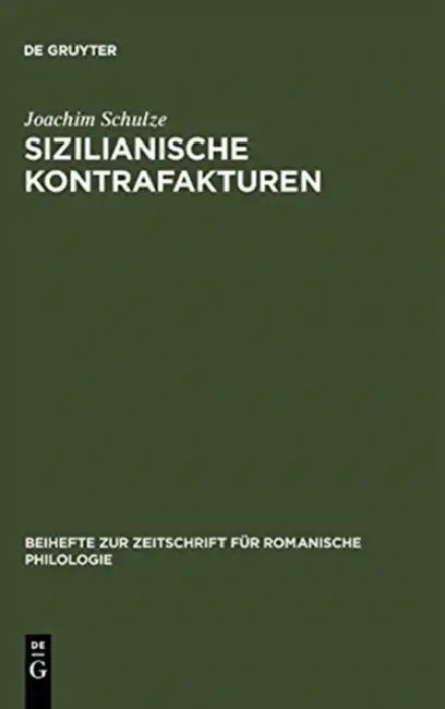 Sizilianische Kontrafakturen (English, Joachim Schulze)