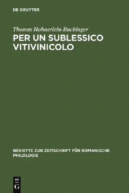 Per un sublessico vitivinicolo (English, Thomas Hohnerlein-Buchinger)