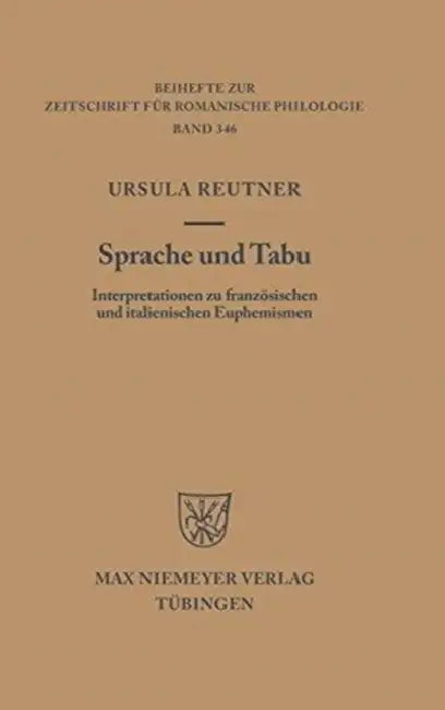 Sprache und Tabu (English, Ursula Reutner)