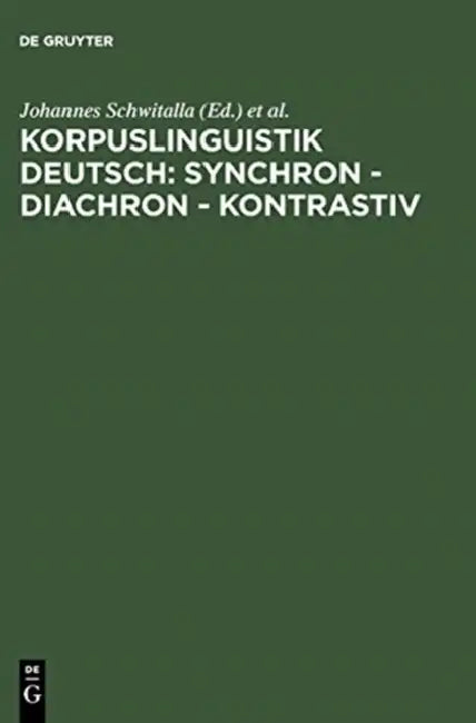 Korpuslinguistik deutsch (English, Johannes Schwitalla | Werner Wegstein)