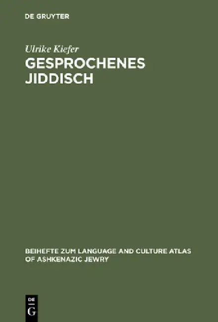 Gesprochenes Jiddisch (English, Ulrike Kiefer)