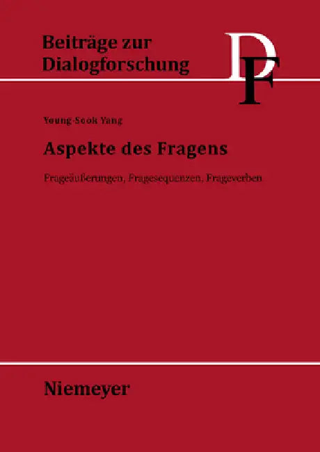 Aspekte Des Fragens (English, Young-Sook Yang)