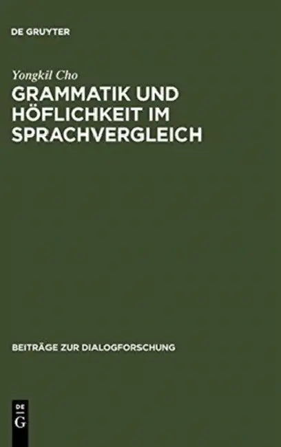 Grammatik und Höflichkeit im Sprachvergleich (English, Yongkil Cho)