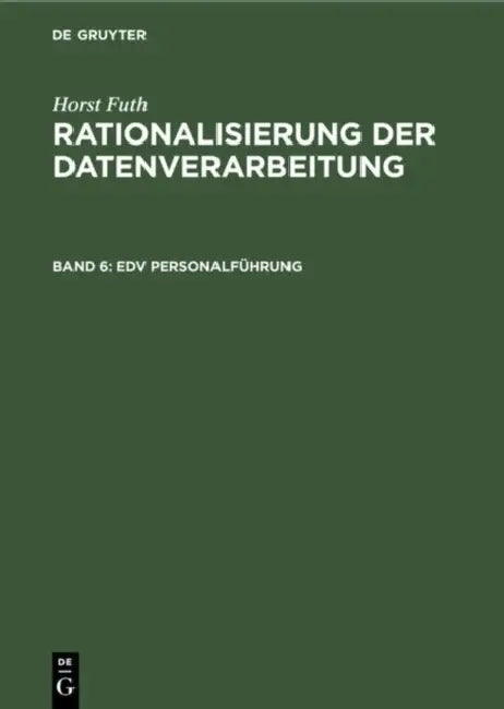 EDV Personalführung (English, Horst Futh)