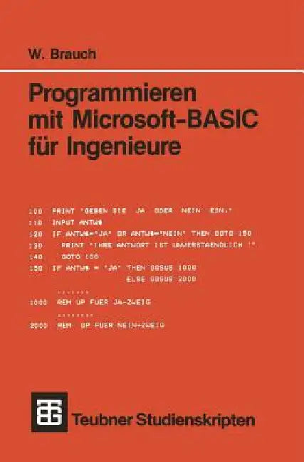 Programmieren Mit Microsoft-Basic Für Ingenieure (English, Wolfgang Brauch)
