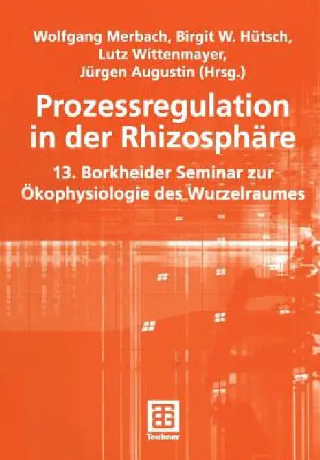 Prozessregulation in Der Rhizosphäre (English, Wolfgang Merbach | Birgit Hütsch | Lutz Wittenmayer)
