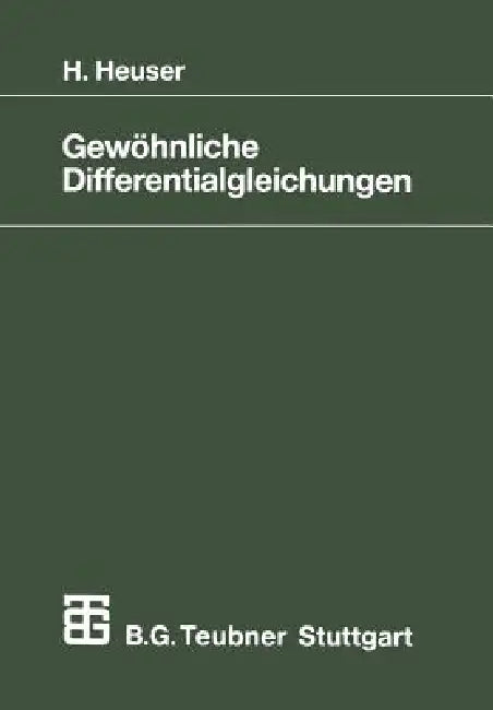 Gewöhnliche Differentialgleichungen (English, Harro Heuser)