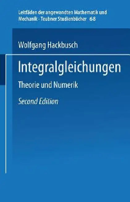 Integralgleichungen (English, Wolfgang Hackbusch)