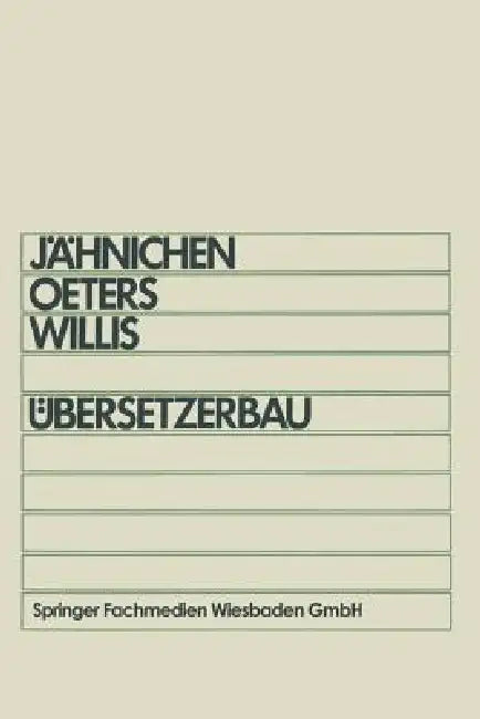 Übersetzerbau (English, Stefan Jähnichen)