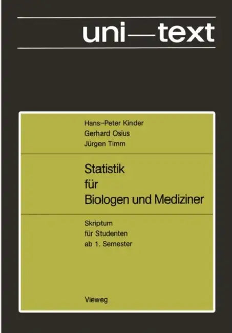 Statistik Für Biologen Und Mediziner (English, Hans-Peter Kinder)