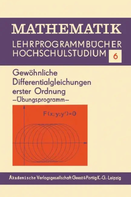 Gewöhnliche Differentialgleichungen Erster Ordnung (English, Edith Berane)