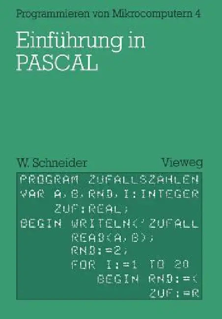 Einführung in Pascal (English, Wolfgang Schneider)