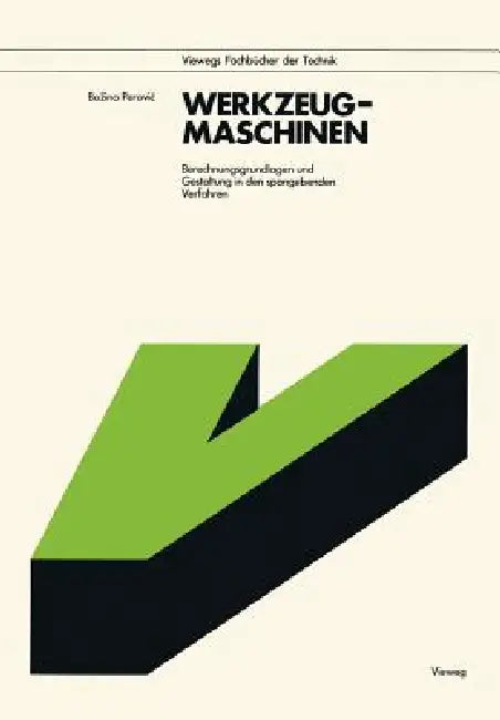 Werkzeugmaschinen (English, Bozina Perovic)