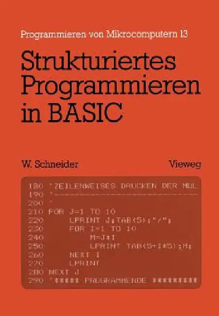 Strukturiertes Programmieren in Basic (English, Wolfgang Schneider)