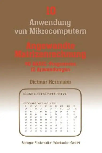 Angewandte Matrizenrechnung (English, Dietmar Herrmann)
