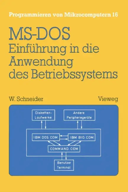 Einführung in Die Anwendung Des Betriebssystems Ms-DOS (English, Wolfgang Schneider)