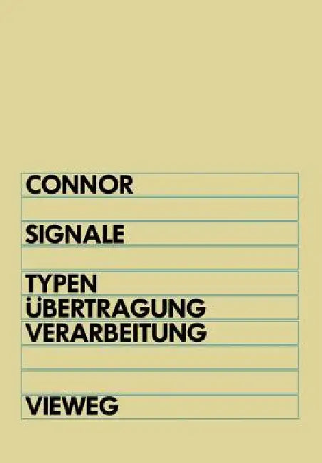 Signale (English, Frank R. Connor)