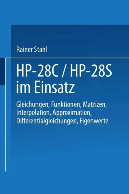 Hp-28c / Hp-28s Im Einsatz (English, Rainer Stahl)