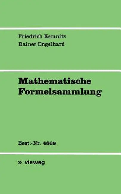 Mathematische Formelsammlung (English, Arnfried Kemnitz | Rainer Engelhard)