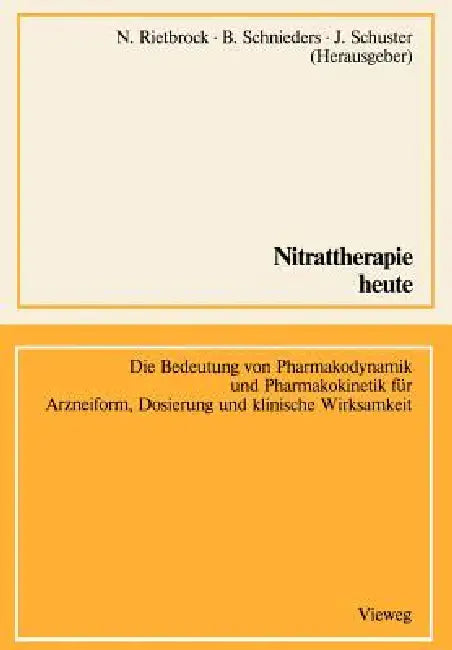 Nitrattherapie Heute (English, Norbert Rietbrock)