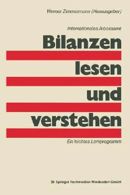 Bilanzen Lesen Und Verstehen (English, Werner Zimmermann)