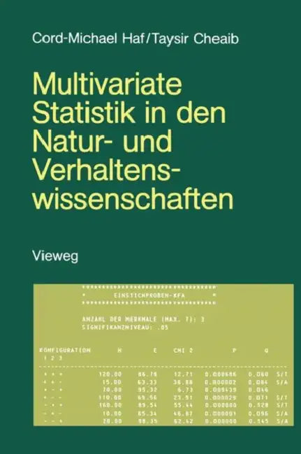 Multivariate Statistik in Den Natur- Und Verhaltenswissenschaften (English, Cord-Michael Haf)