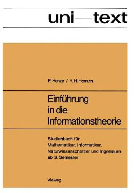 Einführung in Die Informationstheorie (English, Ernst Henze)