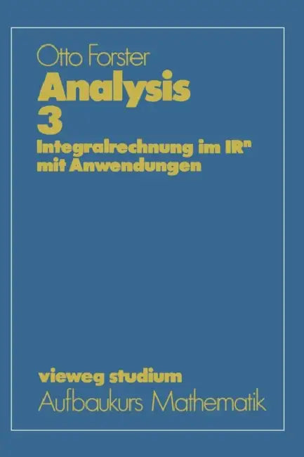 Analysis 3 (English, Otto Forster)