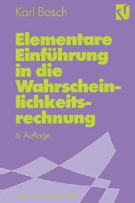Elementare Einführung in die Wahrscheinlichkeitsrechnung (English, Karl Bosch)