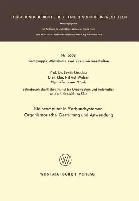 Kleincomputer in Verbundsystemen (English, Erwin Grochla)
