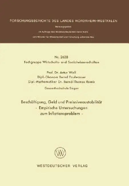 Beschäftigung, Geld Und Preisniveaustabilität (English, Artur Woll)