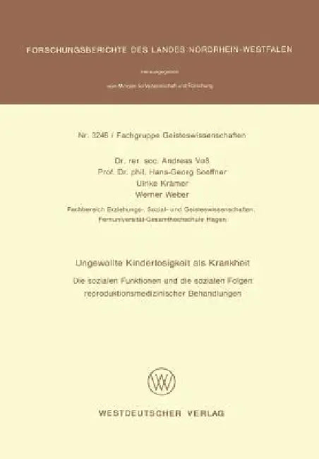 Ungewollte Kinderlosigkeit ALS Krankheit (English, Andreas Voss)