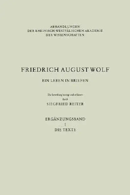 Ein Leben in Briefen (English, Siegfried Reiter)