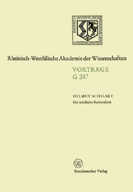 Die juridische Rationalität (English, Helmut Schelsky)