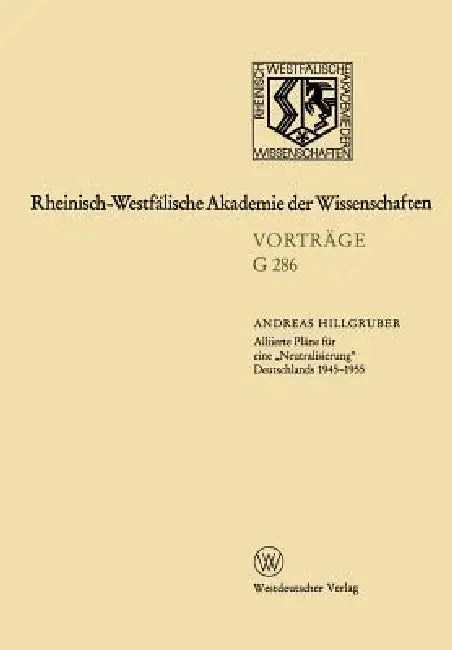 Geisteswissenschaften (English, Andreas Hillgruber)